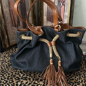 Michael Kors Denim purse used with lots of life left on her
